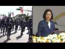 Taiwan's Tsai speaks at National Day as troops parade
