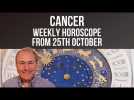 Cancer Weekly Horoscope from 25th October 2021