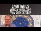 Sagittarius Weekly Horoscope from 25th October 2021