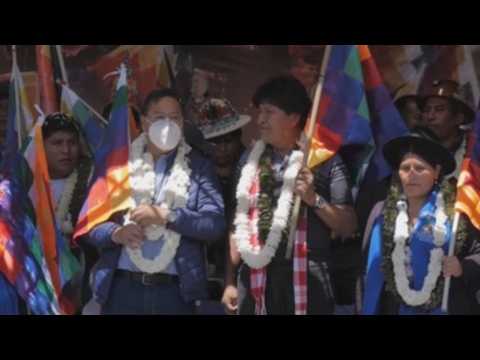 Citizens march in Bolivia in defense of indigenous Wiphala flag, Luis Arce's gov't
