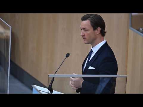 Austrian Finance Minister presents state budget in parliament