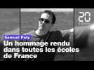 Hommage à Samuel Paty: Un an après sa mort, des élèves lui ont rendu hommage partout en France