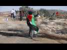 Palestinian demonstration against Israeli settlements in Nablus