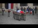 Macron leads funeral of WWII veteran