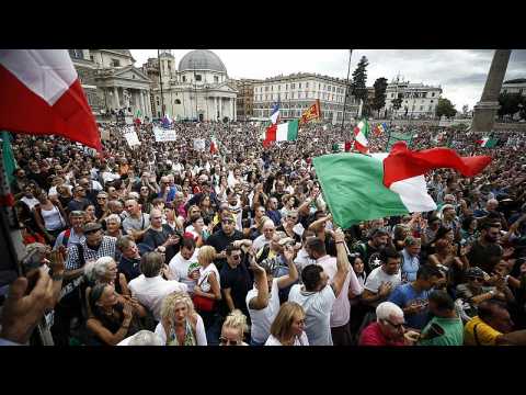 Protests across Italy as COVID pass becomes mandatory for workers