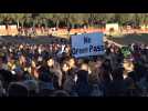 Protest in Rome against mandatory Covid pass