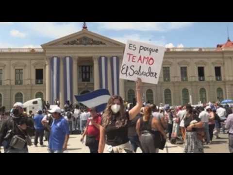 Thousands march in San Salvador against President Nayib Bukele