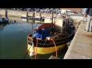 Calais : bateau coulé bassin du Paradis