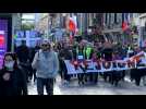Manifestation : les anti-pass dans la rue Emile Zola à Troyes