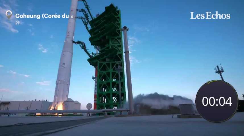 Illustration pour la vidéo La Corée du Sud lance sa première fusée spatiale, mais la mission échoue