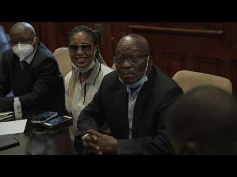 S.Africa's Zuma in first public showing since parole