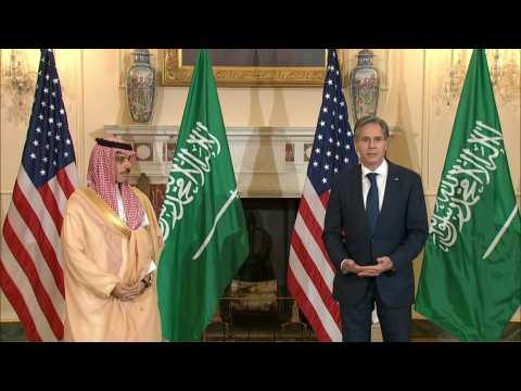 Blinken meets with Saudi FM Faisal bin Farhan Al Saud