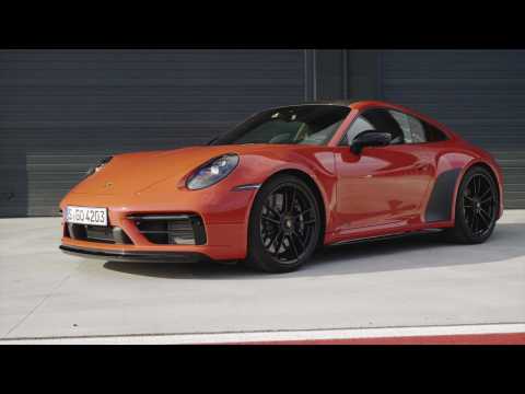 The new Porsche 911 Carrera 4 GTS Coupe Design Preview in Lava Orange