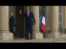 US envoy John Kerry arrives at Elysee Palace in Paris