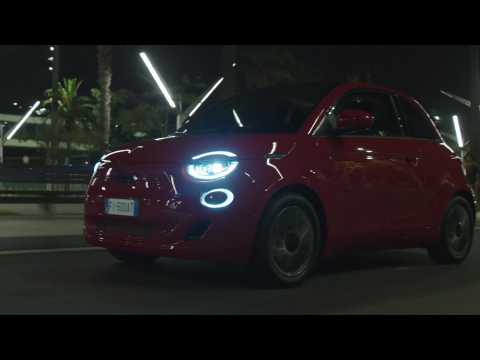 New Fiat (500)RED Night driving