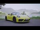 Porsche 911 Carrera GTS Cabriolet Exterior Design in Racing Yellow
