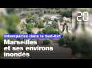Marseille et ses environs inondés après de fortes intempéries