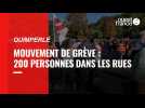 Mouvement de grève national : 200 personnes dans la rue à Quimperlé