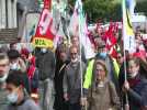 Manifestation contre la baisse du pouvoir d'achat et les retraites à Maubeuge