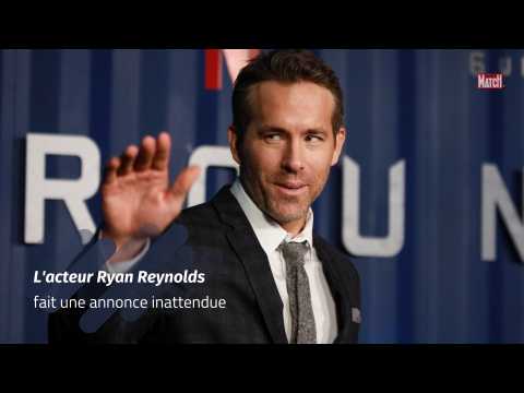 VIDEO : L'acteur Ryan Reynolds fait une annonce inattendue