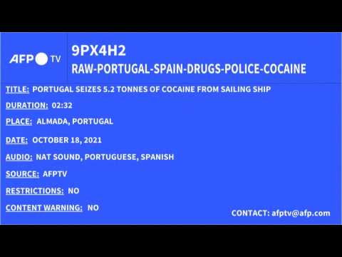 5 tons of cocaine worth $232 million seized by Portuguese authorities