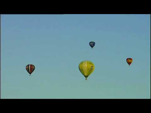 Hot air balloons fill the sky in France's Charente region