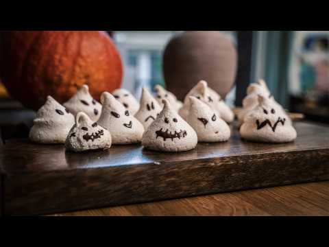 VIDEO : Meringues fantômes d'Halloween