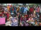 Hindu community protest against communal attack in Bangladesh