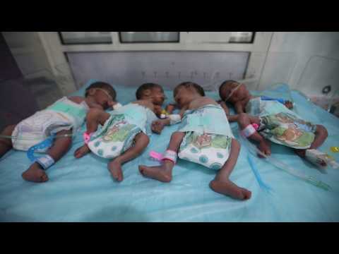 Yemeni woman gives birth to quadruplets in Sana'a