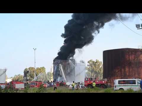 Fire breaks out in an oil facility in Lebanon