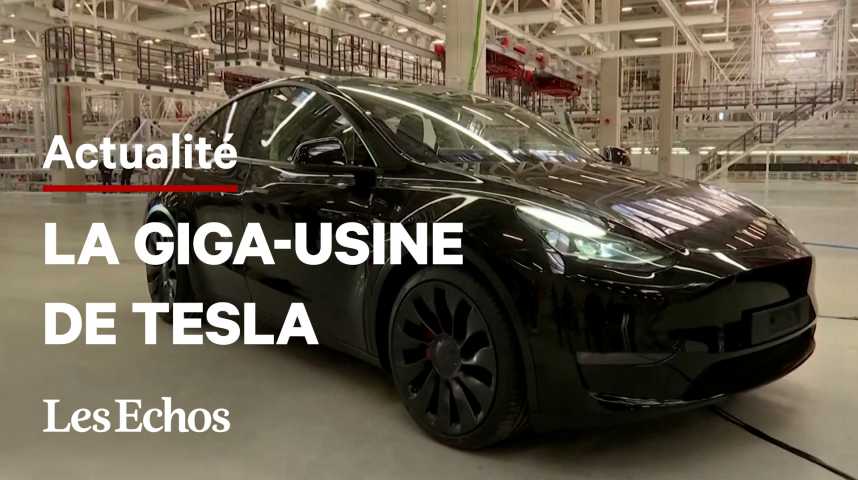Illustration pour la vidéo A l'intérieur de la gigantesque usine de Tesla en Europe