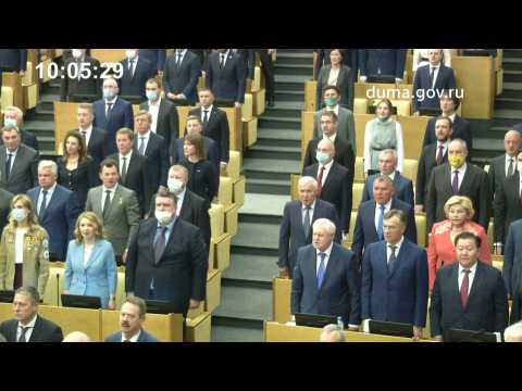 Newly elected Russian State Duma holds first plenary session