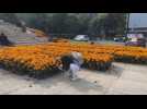 Mexican capital prepares thousands of marigolds for Day of the Dead