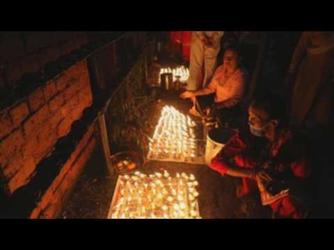 Nepalese devotees celebrate Dashain festival