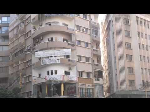 Damages at site after deadly clashes rock Lebanon capital