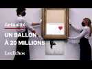 « La Fille au Ballon » autodétruite de Banksy vendue 20 millions d'euros