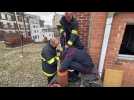 Lille : les pompiers tentent de sauver un chat bloqué dans un conduit de cheminée