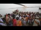 Thousands of Hindus bathe in river Ganges as goddess festival kicks off