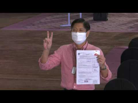 Philippines: Ferdinand "Bongbong" Marcos registers his presidential candidacy