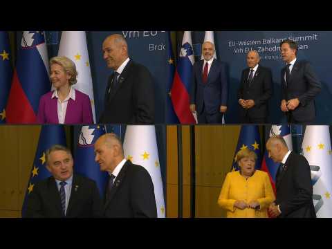EU and Balkans leaders arrive at summit in Kranj, Slovenia