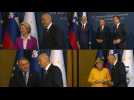 EU and Balkans leaders arrive at summit in Kranj, Slovenia - Label : AFPTV - First images - Category : News