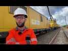 Fekry EL Khadiri, chef de projet SNCF Réseau, explique le chantier entre Épernay et Dormans