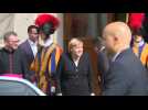 German Chancellor Merkel departs after meeting with Pope Francis