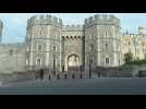 Scene at Windsor where Queen Elizabeth II is back after hospital stay