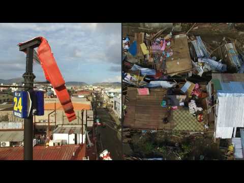 AERIAL images of Philippines typhoon devastation