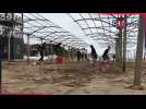 Entraînement de Charleroi sur la plage en Turquie