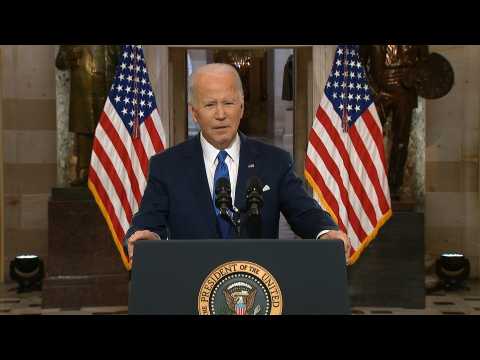 Trump created 'web of lies' to pursue 'power over principle:' Biden