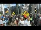 Belgians take to the streets in Brussels to demonstrate against health restrictions