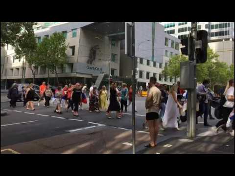 Djokovic supporters outside Melbourne court after visa case win