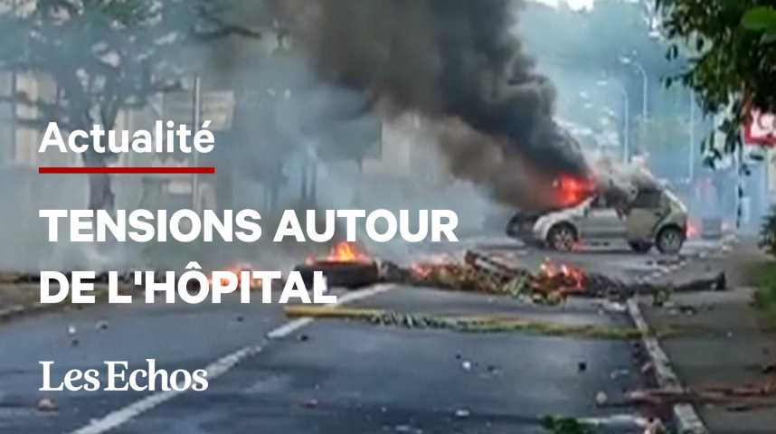 Illustration pour la vidéo Guadeloupe : la police intervient autour de l'hôpital de Pointe-à-Pitre